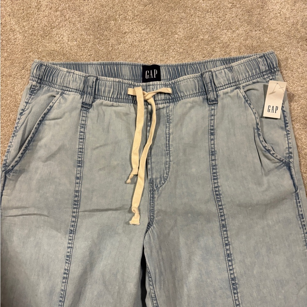 GAP Light Blue Wide Leg Pants - Picture 4 of 5
